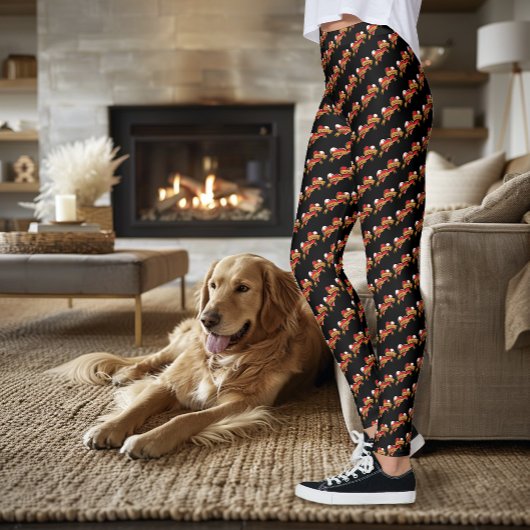 Mam Pa Red Hearts Tattoo Leggings