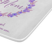  mam Paars en blauw floraderen Snijplank (Hoek)