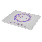  mam Paars en blauw floraderen Snijplank (Hoek)