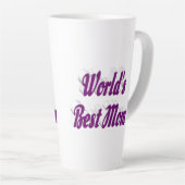 Mam paarse tekst latte mok (Rechterhoek)