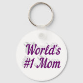 Mam paarse tekst sleutelhanger (Achterkant)