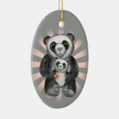 Mam Panda Beer Love Keramisch Ornament (Rechts)