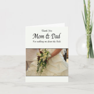 Mam & Pap Bedankt voor Loop me naar Aisle