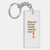 Mam pap cadeaus op slot sleutelhanger (Voorkant Links)