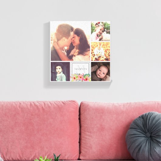 Mam Pap en Kinderen Canvas Afdruk (Insitu (Woonkamer))