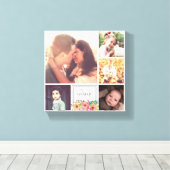 Mam Pap en Kinderen Canvas Afdruk (Insitu (Houten vloer))