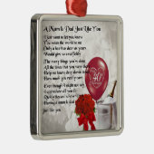 Mam & pap gedicht - Jubileum met 40ste bruiloft Metalen Ornament (Rechts)