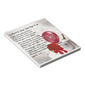 Mam & pap gedicht - Jubileum met 40ste bruiloft Notitieblok (Schuin)