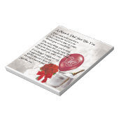 Mam & pap gedicht - Jubileum met 40ste bruiloft Notitieblok (Linkerzijde)
