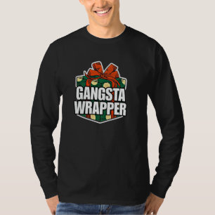Mam & Pap Grappige Kerstmis Gangsta Verpakker Cade T-shirt