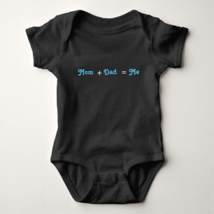 Mam + Pap = Ik ben een zwarte baby jongen Romper
