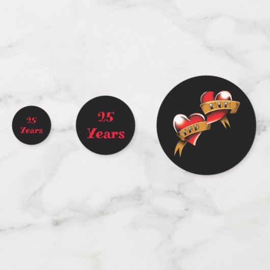 Mam & Pap Jubileum Party Confetti (Achterkanten)