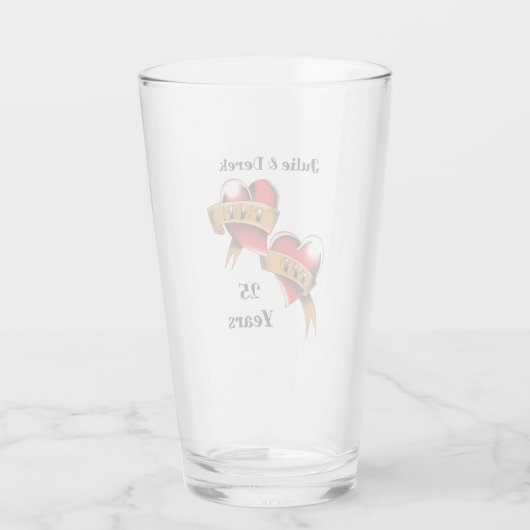 Mam & Pap Jubileum Party Glas (Achterkant)