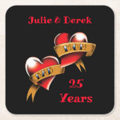 Mam & Pap Jubileum Party Kartonnen Onderzetters (Voorkant)