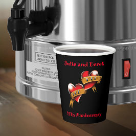 Mam & Pap Jubileum Party Papieren Bekers