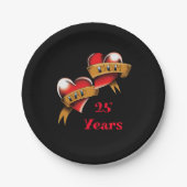 Mam & Pap Jubileum Party Papieren Bordje (Voorkant)