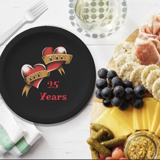 Mam & Pap Jubileum Party Papieren Bordje