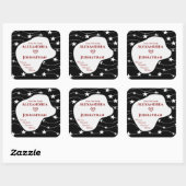 Mam Pap Kinderen Kinder Familie Personaliseren Vierkante Sticker (Vel)