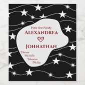 Mam Pap Kinderen Kinder Familie Personaliseren Wijn Etiket (Enkel label)