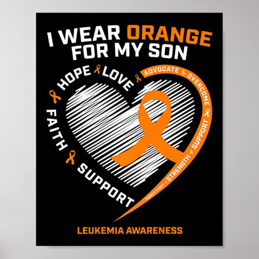 Mam Pap Leukemie Bewustheid Zoon Leukemie Bewusthe Poster (Voorkant)