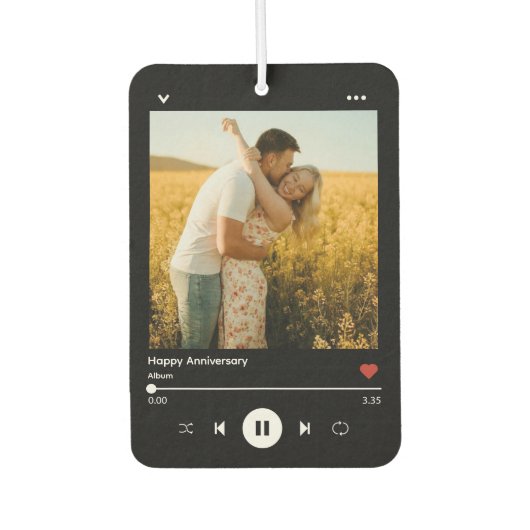 Mam & Pap Modern Jubileum Fotomuziekspeler Luchtverfrisser (Voorkant)