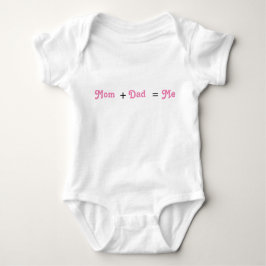Mam + Pap = White Baby Girl Bodysuit