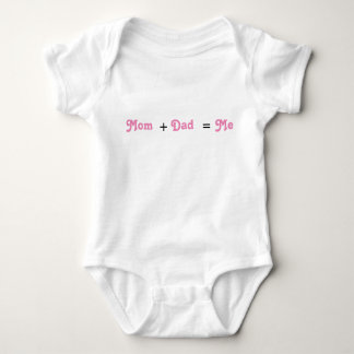 Mam + Pap = White Baby Girl Bodysuit