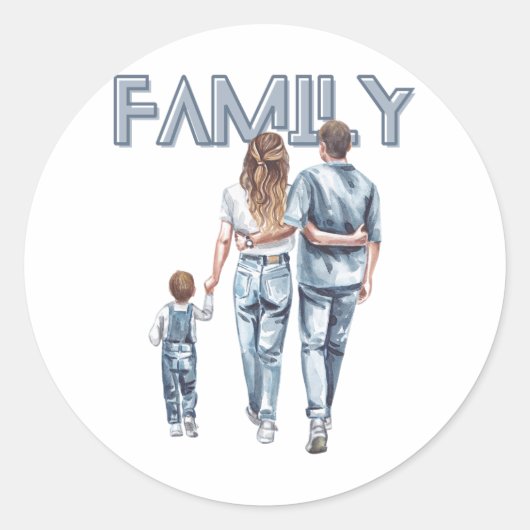 Mam, papa en Sticker (Voorkant)