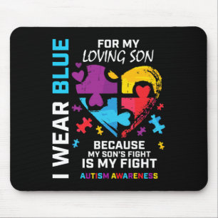 Mam papa hoort puzzle dat ik blauw voor mijn zoon  muismat