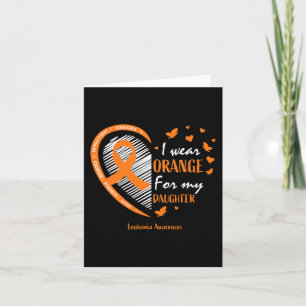 Mam, papa, ik Draag Oranje voor mijn dochter Leuke Kaart