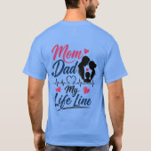 Mam Papa Mijn Levenslijn T-Shirt Ontwerp (Achterkant)