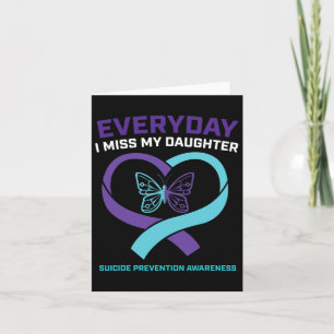 Mam papa Miss Daughter Suicide Awareness Preventio Kaart