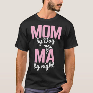 Mam per dag door vrouw via nachtelijke medische as t-shirt
