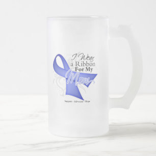 Mam Periwinkle Ribbon - Stomach Cancer Matglas Bierpul