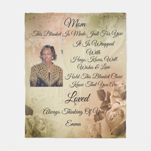 Mam personaliseert Fleece Blanket Deken (Voorkant)