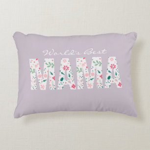 Mam Pillow Gift World's Best Mama Accent Pillow Kussen
