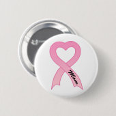 Mam Pink Ribbon Button (Voorkant /achterkant)