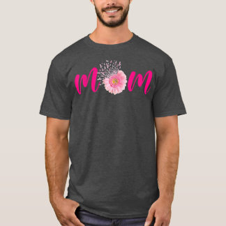 Mam Pink Ribbon Sunflower Breast Cancer Awareness T-shirt