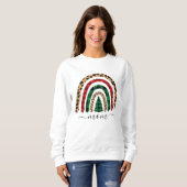 Mam Play en Leopard Print Rainbow Sweatshirt (Voorkant volledig)