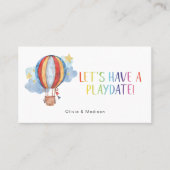 Mam Playdate Fun Colorful Ballon Calling Cards Visitekaartje (Voorkant)