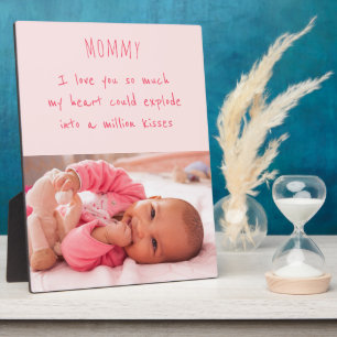 Mam Poem en Custom Baby Girl Foto Fotoplaat