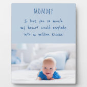 Mam Poem en Custom Baby Photo Foto Fotoplaat (Voorkant)