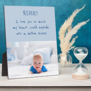 Mam Poem en Custom Baby Photo Foto Fotoplaat