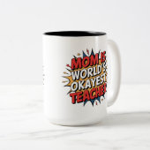 Mam Power Tweekleurige Koffiemok (Voorkant rechts)