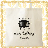 Mam Praten Grappig Mum Leven Moederdag Gift Tote Bag