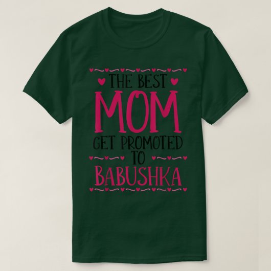 Mam promoot grootmoeder Rusland op Babushka T-shirt (Design voorkant)