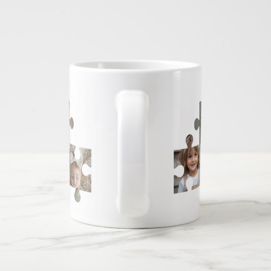 Mam Puzzel Stukken 3 Fotocollage Grote Koffiekop (Achterkant)