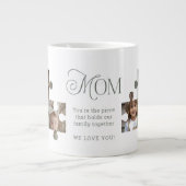 Mam Puzzel Stukken 3 Fotocollage Grote Koffiekop (Voorkant)