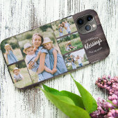 Mam Quote 6 Foto Collage Rustic Brown Case-Mate iPhone Case