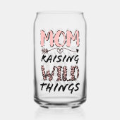 Mam Raising Wilde Dingen citeert Funny Leopard Pri Blikvorm Glas (Voorkant)